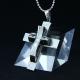 Fashion Top Trendy Stainless Steel Cross Necklace Pendant LPC378