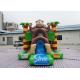 21x13 Kids Jungle Monkey Inflatable Combo Bouncy Castle For Theme Park