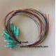 12colors SC fiber optic pigtail aqua color connector 12cores pigtails