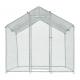 2M x 2M Metal Chicken Coop Walk in Cage Run House Shade Pen Chicken Cage With Cover