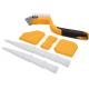 Silicone Sealant Spatula with Brush and Stainless Steel Blade