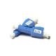 18dB Singlemode Male to Female LC / UPC Fiber Optic Attenuator , 3 / 20dB Optical Attenuator