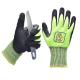Yellow Cut Resistant Safety Working Gloves C Power Grip Rubber Hand Gloves For Construction Workers