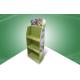 Supermarket Product Cardboard Free Standing Display Units with Three shelf