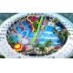 Trend Hotspring Waterpark Project , Fiberglass Water Park Equipment  / Customized Aqua Park Project