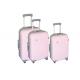 ABS Oxford Cloth Travel Luggage Sets , Iron Trolley Girly Luggage Sets On Wheels