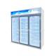 1500L Inverter Type Commercial Display Freezer For Meat Refrigerated Showcase