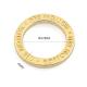 22mm Gold Metal O Ring Customized Engraved Logo for Bags Eco-friendly Handbag Hardware