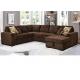 Most Popular sofa model in America Market OEM ODM cum bed  living room sofa with storage Modern fabrics big U shaped