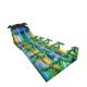 20m Tropical Massive Giant Inflatable Water Slide Green With Palm Trees