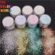 Iridescent Rainbow Sparkle Glitter Powder For Nails Lipstick PBT Material