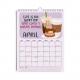 Theme Holiday / Seasonal Custom Wall Calendar Paper Type Glossy Personalization Add Personal Dates And Events