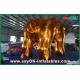 Outside Promotion Oxford Cloth Inflatable Model Gold Bull for Advertising