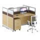 modern 2 seater office galss partition table furniture