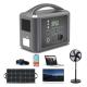 920Wh Portable Solar Powerstation Set With LifePO4 Durable Batteries