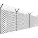 Hot Dipped Galvanized Cyclone Wire Mesh 8 Ft Chain Link Fence Roll For Sliver