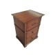 Anqitue looking walnut finish wooden 3-drawer night stand,bed side table for hotel bedroom furniture