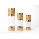 Round Shape Airless Pump Bottles 5ml 10ml 15ml 20ml 30ml For Skin Care Cream