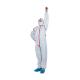 Breathable Medical Disposable Protective Suit , Disposable White Coveralls