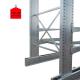 Blue/Orange/Grey/Yellow Outdoor Storage Cantilever Rack for Steel Pipe and Long Item