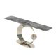 Stainless Steel Console Table Wall Table With Shiny Bright Natural Marble Top Metal Base Living Room Use