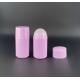 Volume Empty Plastic PP 50ml Roll On Bottles Round Pink Color