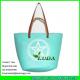 LUDA 2016 popular beach bag white logo printed seagrass painted beach straw bags