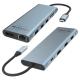 6 In 1 Usb C Hub Type C Adapter 4K HDMI 60hz Multiport Card Reader USB3.0 TF PD SD Reader