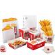 Customized takeaway burger box restaurant disposable fast food fried chicken fries sandwich