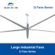 Large industrial Ceiling fan for warehouse, Large Hvls Fans for factory, D.Fans Series