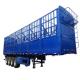 Three Axle 40T High Wall Fence Cargo Stake Semi Trailer For Bulk Cargo Agricultural And Sideline Products Transport