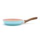 Portable high-quality frying pan with 2-layer granite coating aluminum non stick pizza pan with induction bottom