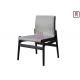 Indoor Upholstered Restaurant Chairs , Wood And Upholstered Dining Chairs Durable