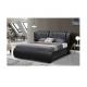 Plywood Bendwood Double Faux Leather Bed With Storage CE Certification