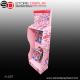 customized stationery cardboard display stand with peghooks
