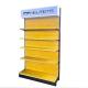 Metal Wood Grain Shelves Heavy Duty 1-7 Layers For Retail Store