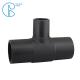 Black Color Sewage Treatment HDPE Butt Fusion Reducing Tee