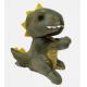 Node Head Plush Speaking Dinosaur Green Color With 100% PP Cotton Inside