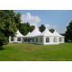 Outdoor Emergency White Pagoda Tents Waterproof Fire Resistant Pvc Roof Pretty