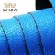 Blue Faux Microfiber Leather Upper Fabric Material For Shoes