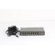 Hioso Industrial Switch 8 100 Mbps Auto Adapted POE Ports Epon Fiber 20KM Transmission