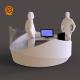 Solid Surface Round Airport Reception Desk Counter