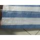blue white stripe polyethylene tarpaulin