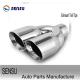 Polished Stainless Steel Exhaust Parts Clamp On 4 Inch SS304 Exhaust Pipe Tips