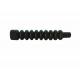 Black Cable End Fittings Rubber Bellow Rubber Dust Boots Customized Size