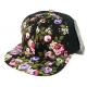 Spandex Cotton Floral Womens Snapback Hats 6 Panels Transfering Blank Patterns