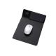 Wireless LED PU Leather Washable Mouse Pad With Mobile Charger