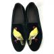 Comfortable Mens Velvet Loafers Wear Resistant Black Suede Leather Loafers