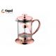 Rose Gold Plating 28 OZ Brushed Stainless Steel French Press Easy Clean