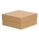 custom kraft lid and base set up box  luxury kraft packaging shoe box  rigid kraft box